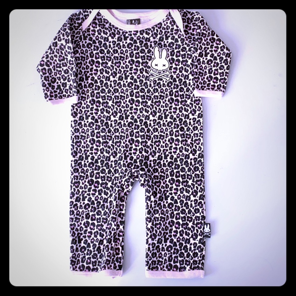 Baby onesie playsuit Leopard print size 6-12M